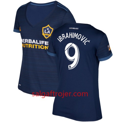 Los Angeles Galaxy Fodboldtrøjer Zlatan Ibrahimovic 9 Dame Udebanesæt 2017/18 Kort ærmer Los Angeles Galaxy Fodboldtrøjer Zlatan Ibrahimovic 9 Dame Udebanesæt 2017/18 Kort ærmer